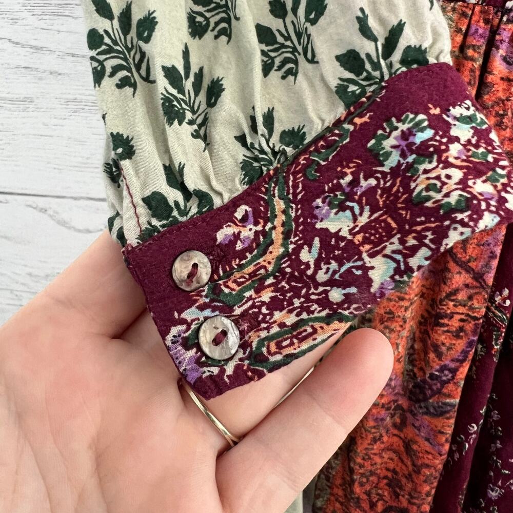 Tiny Anthropologie Gwen Patchwork Print Pocket Dr… - image 5